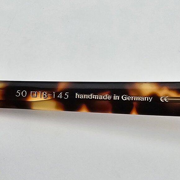 *SOLD* Lunor A6 Mod. 244 Col. 16 Tokyo Tortoise Eyeglasses Frame Germany 50mm - Picture 9 of 14